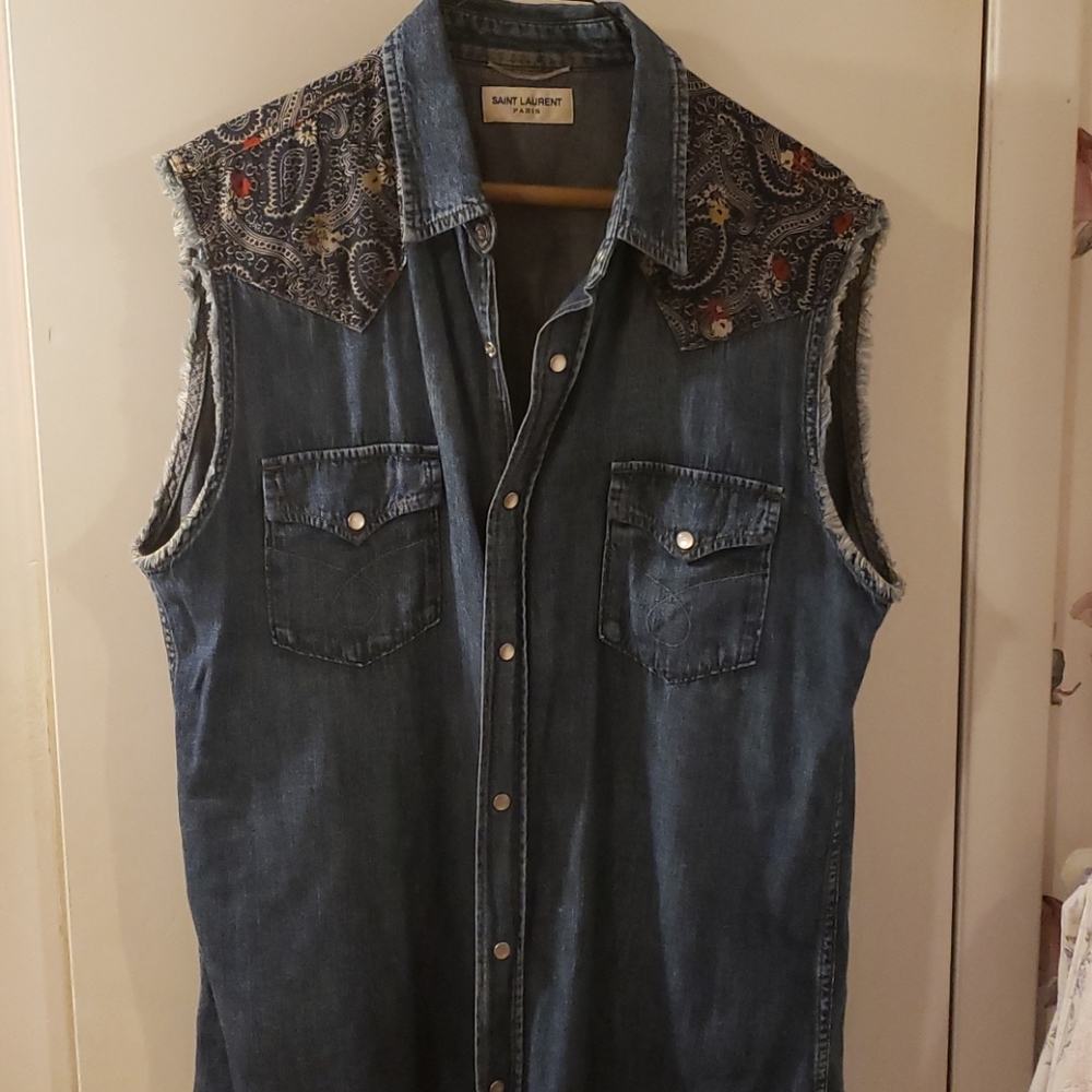 Saint Laurent mens vest